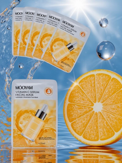 Tuch-Gesichtsmaske mit Vitamin C