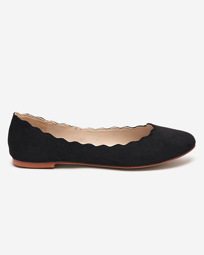 Schwarze Öko-Wildleder-Ballerinas für Damen Antonelia - Footwear