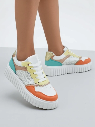 Royalfashion Damenschuhe Platform Sport Sneakers Panterr