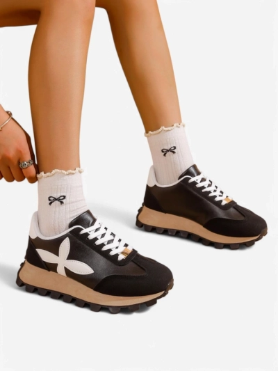 Royalfashion Damen Sportsneakers auf einer dickeren Sohle Aloqa