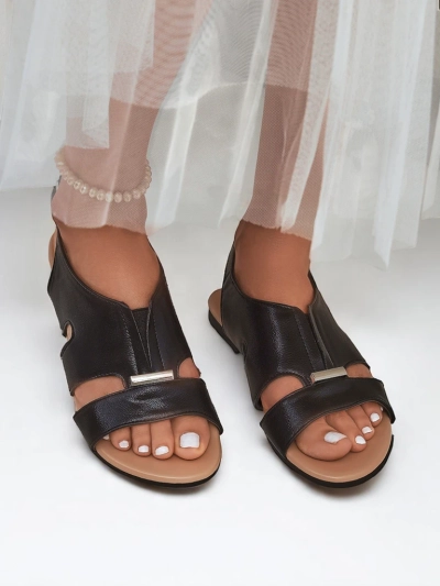 Royalfashion Damen Sandalen mit flacher Sohle Solea Comfort