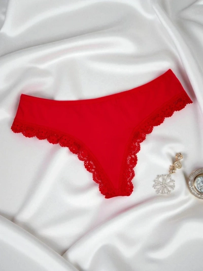Damen-Spitzen-Tanga-Slips mit Spitze