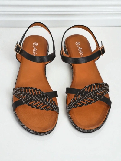 Royalfashion Damen Sandalen mit flacher Sohle Willow Grace