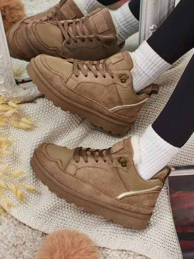 Faylo Damen-Sneakers mit Warmfutter