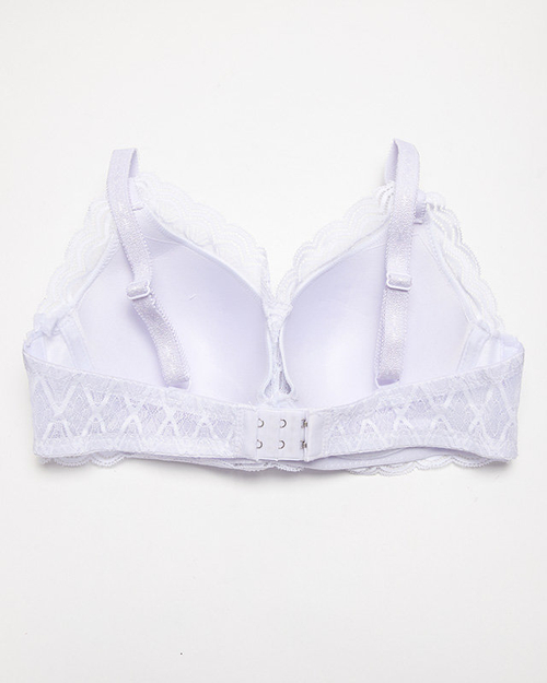 Білий жіночий бюстгальтер з мереживом