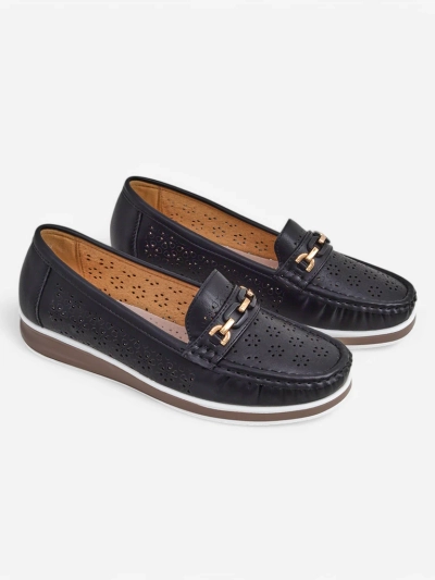Royalfashion Damen perforierte Mokassins Cerro
