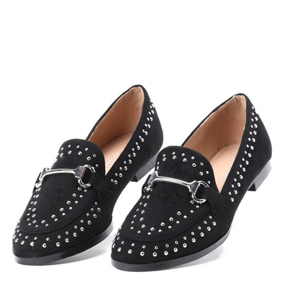 Czarne mokasyny- Obuwie