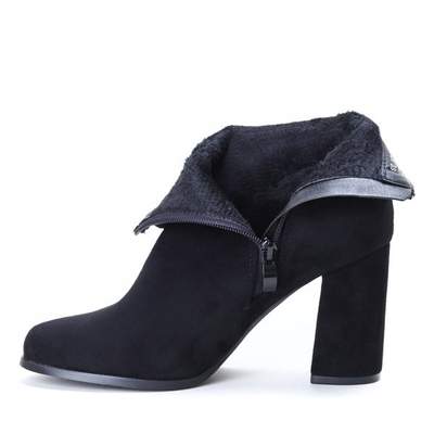 Schwarze Stiefel mit Schleife am hohen Pfosten Lucia - Footwear