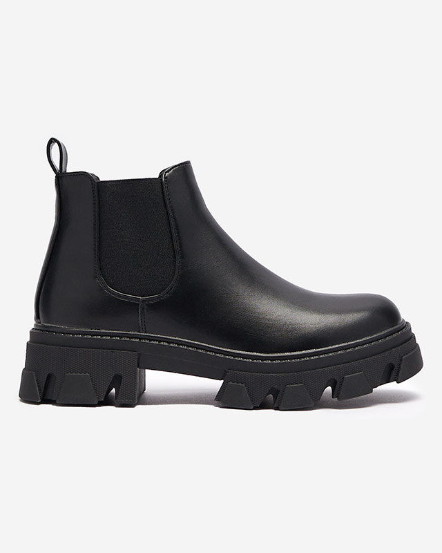 Damenstiefel zum Hineinschlüpfen in Schwarz Inilco- Footwear