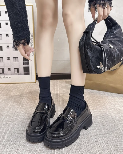 Royalfashion Damen Lackmokassins Afidale