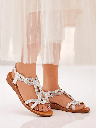 Royalfashion Damen-Sandalen mit dekorativen Riemen Lola Grace