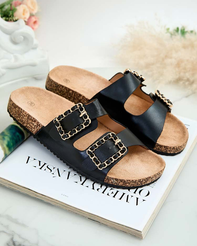 Royalfashion Damen Flip-Flops mit Schnallen Monenas