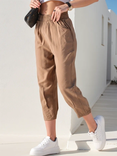 Royalfashion Gerade Damen Stoffhose 7/8