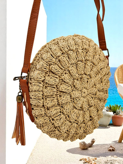 Royalfashion Kleiner Strohdamenhandtasche Solea Mini