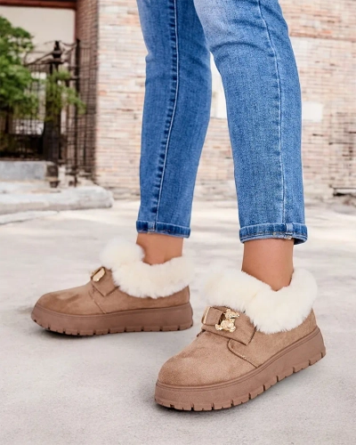 Royalfashion Damen Kurzstiefel a'la Schneestiefel Dobis