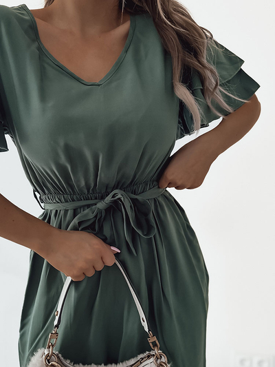 Royalfashion Schlichtes Midikleid für Damen