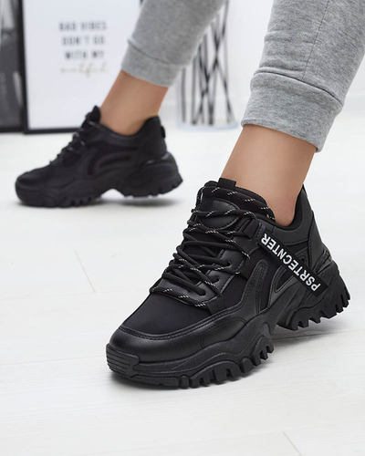Schwarzer Damen-Sneaker Sportschuhe Evilpo- Footwear