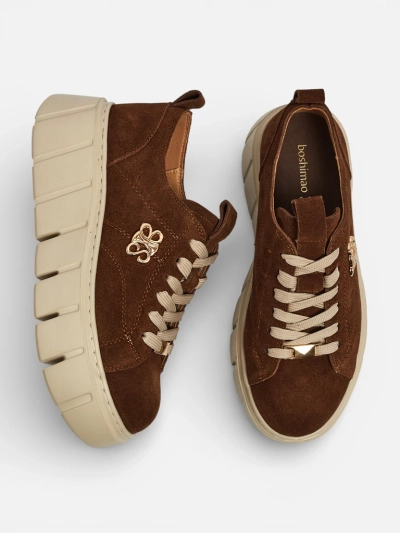 Sportliche Damen-Sneakers aus Naturleder Renos