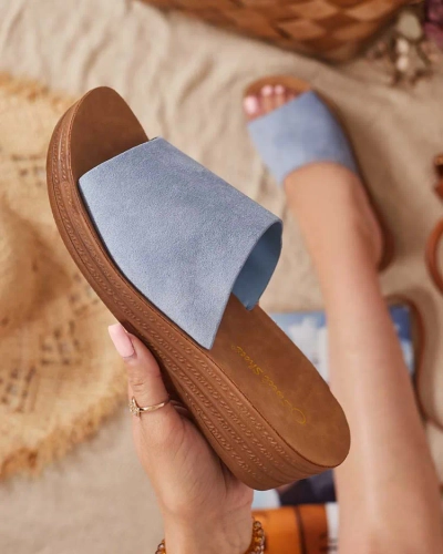 Royalfashion Women's Saffil low-heeled flip-flops