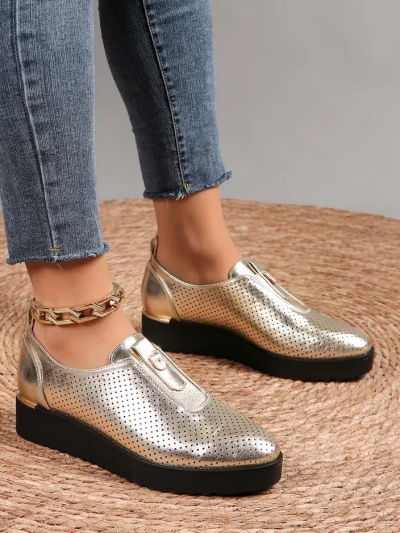 Royalfashion Damen Slip-On Belüftete Schuhe Goffies