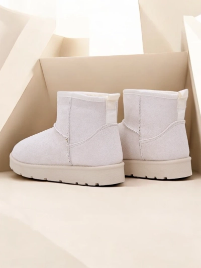 Royalfashion Kurzstiefel wie Damen-Schneestiefel Belli