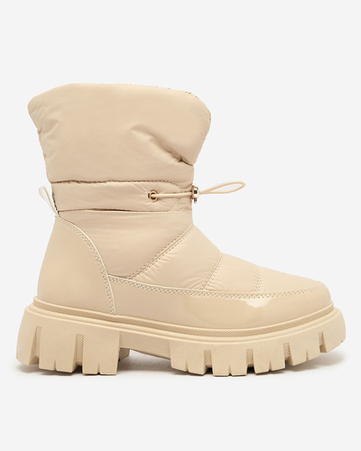 Royalfashion Schlupfstiefel für Damen in beige Sadella