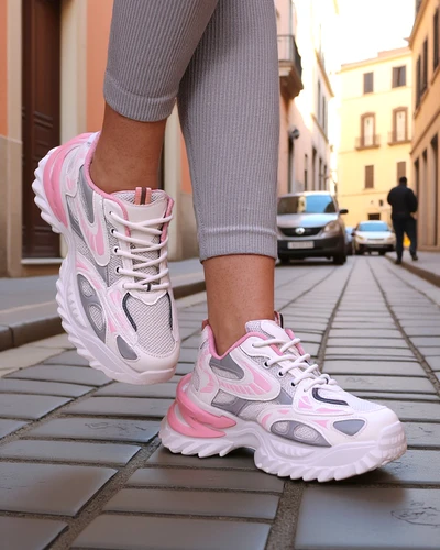 Royalfashion Damen Patentsneaker Leysi