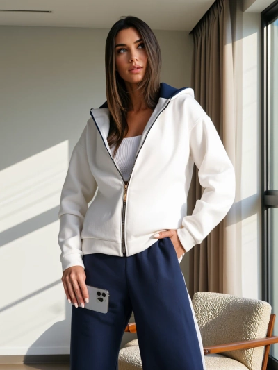 Royalfashion Damen Baumwoll-Trainingsanzug Set
