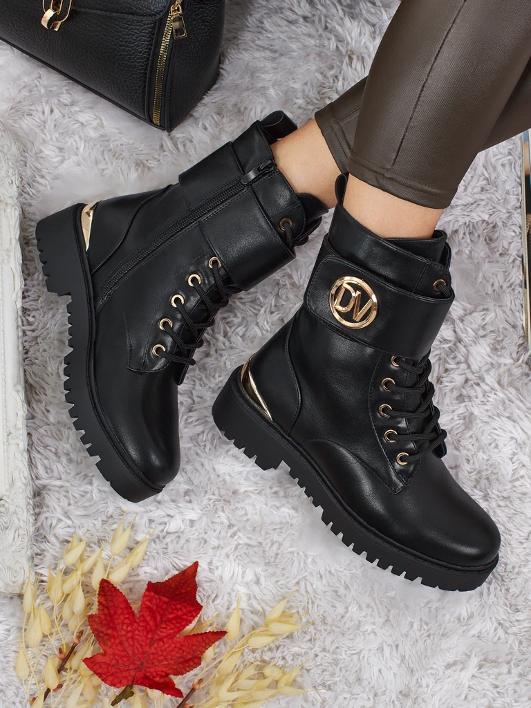 Damen Worker Boots mit Verzierungen Lorice