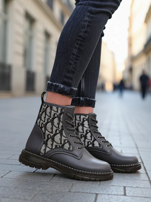 Royalfashion Жіночі черевики на щиколотці з принтом Efrioz