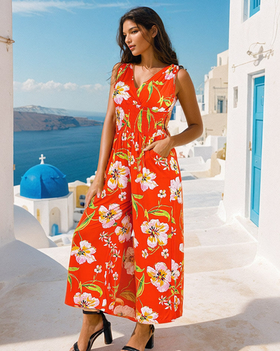 Royalfashion Langer bedruckter Damenanzug