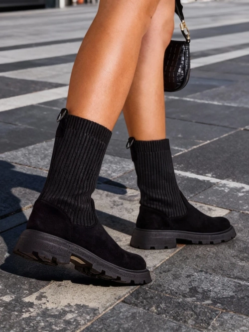 Жіночі чоботи на шнурівці Royalfashion Derette