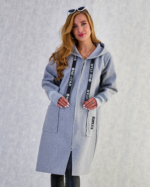 Royalfashion Жіноча куртка а-ля пальто до колін