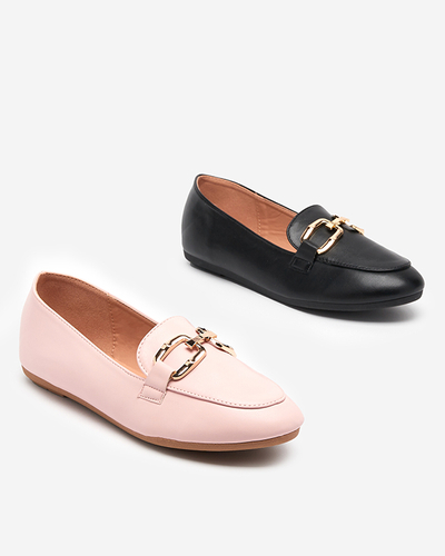 OUTLET Schwarze Öko-Leder-Slipper für Damen Kesine - Schuhe