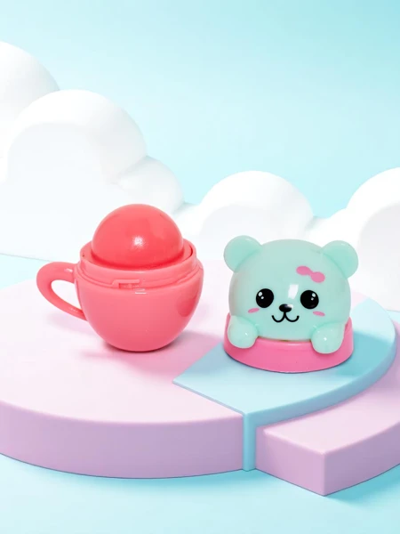 Kinder-Lippenbalsam mit Bär im Becher – spendet Feuchtigkeit und regeneriert