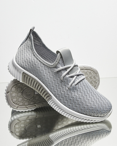 Graue Sportschuhe für Damen aus Stoff Vobbu- Footwear