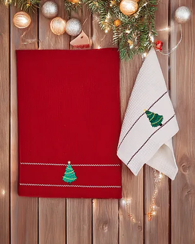 Royalfashion Holiday Handtuchset Frohes neues Jahr