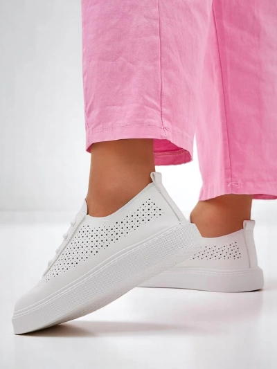 Royalfashion Damskie Ażurowe Sportowe Buty Sznurowane Adette