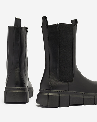 Damen Plateaustiefel in schwarz Couell- Footwear