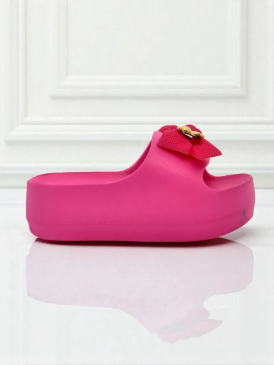 Royalfashion Damen-Gummi-Flip-Flops mit dekorativer Schleife Alday