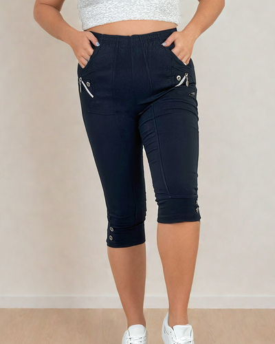 Royalfashion Damen Stoffhose 7/8 PLUS SIZE