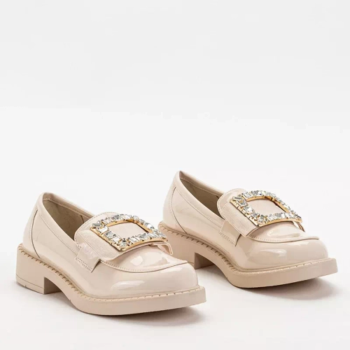 OUTLET Бежеві жіночі туфлі з кристалами Iolara - Взуття