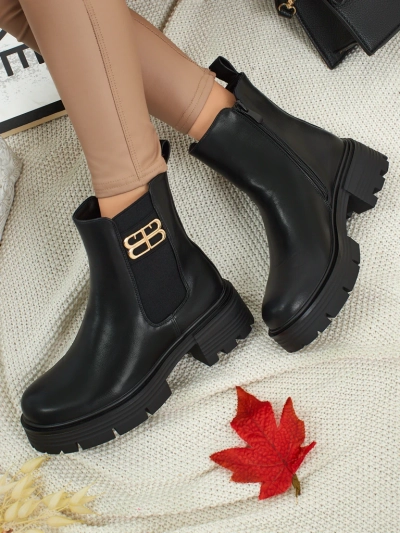 Damenstiefeletten Fravine aus Öko-Leder