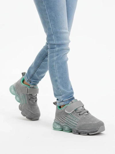 Astra Kinder-Sneakers Grau Synthetik Sportlich für den Sommer