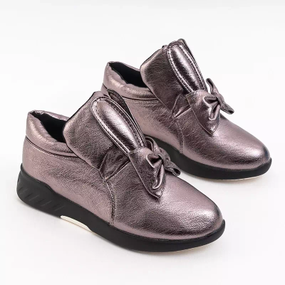 OUTLET Sportschuhe für Kinder in Graphit mit Elira-Dekor - Schuhe