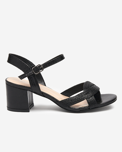 Чорні жіночі сандалі на пост. Offal- Взуття