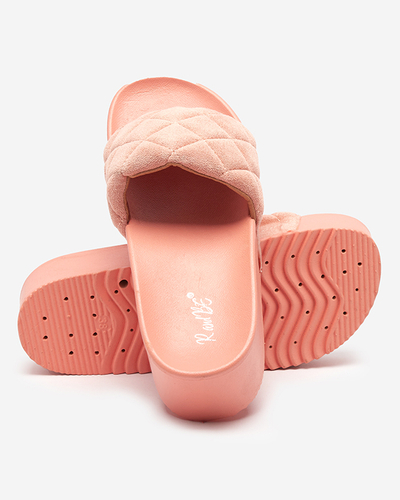 Korinrote Steppsandale für Damen mit Plateau Koriner - Footwear