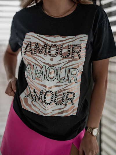 Royalfashion Damenbluse mit dekorativem Druck