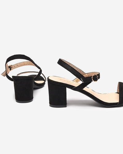 Schwarze Sandale auf Pfahl, Usopi - Schuhe