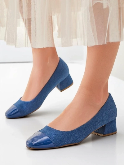 Royalfashion Damen Pumps mit niedrigem Absatz Penolle